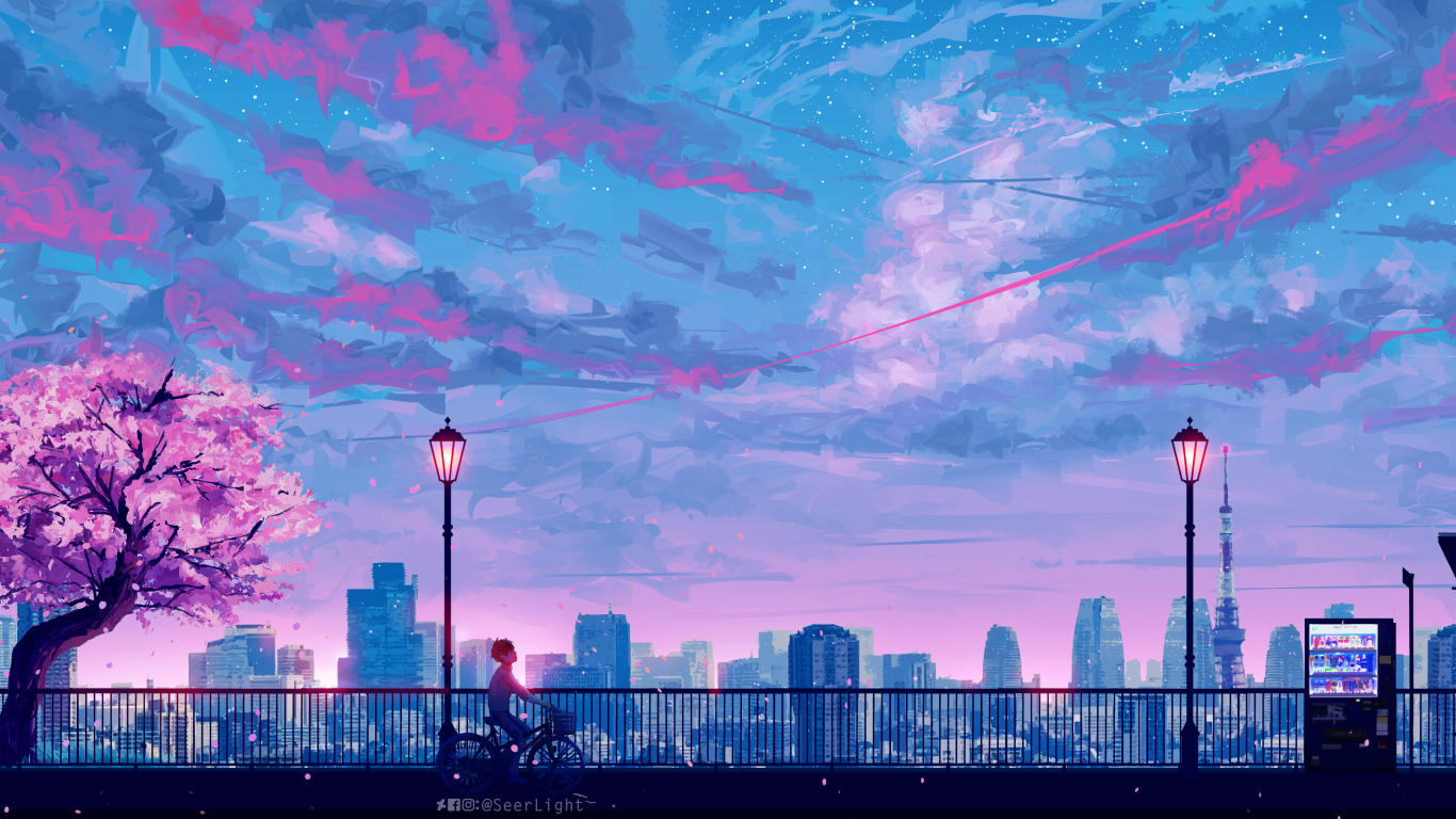 300+ Anime City HD Wallpapers and Backgrounds