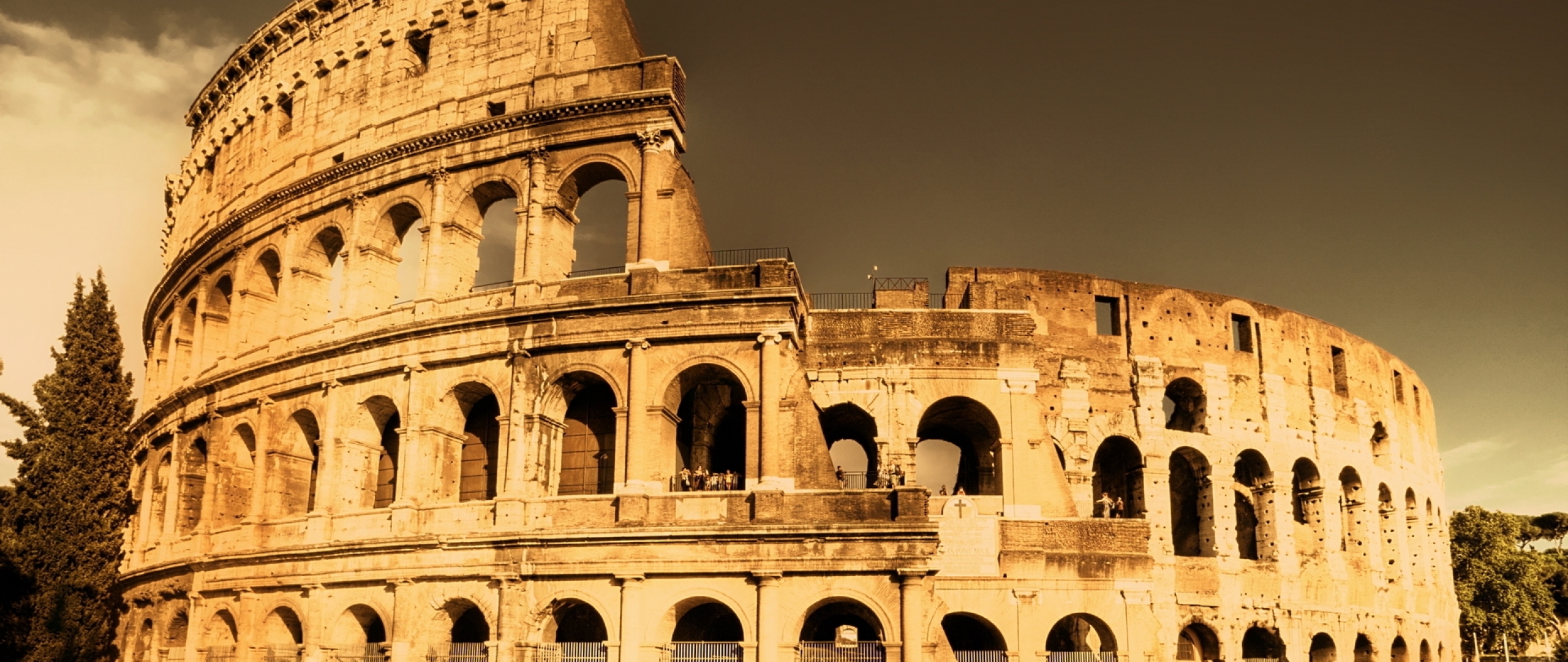 2560x1080 City, Colosseum, Ancient Rome 2560x1080 Resolution Wallpaper 