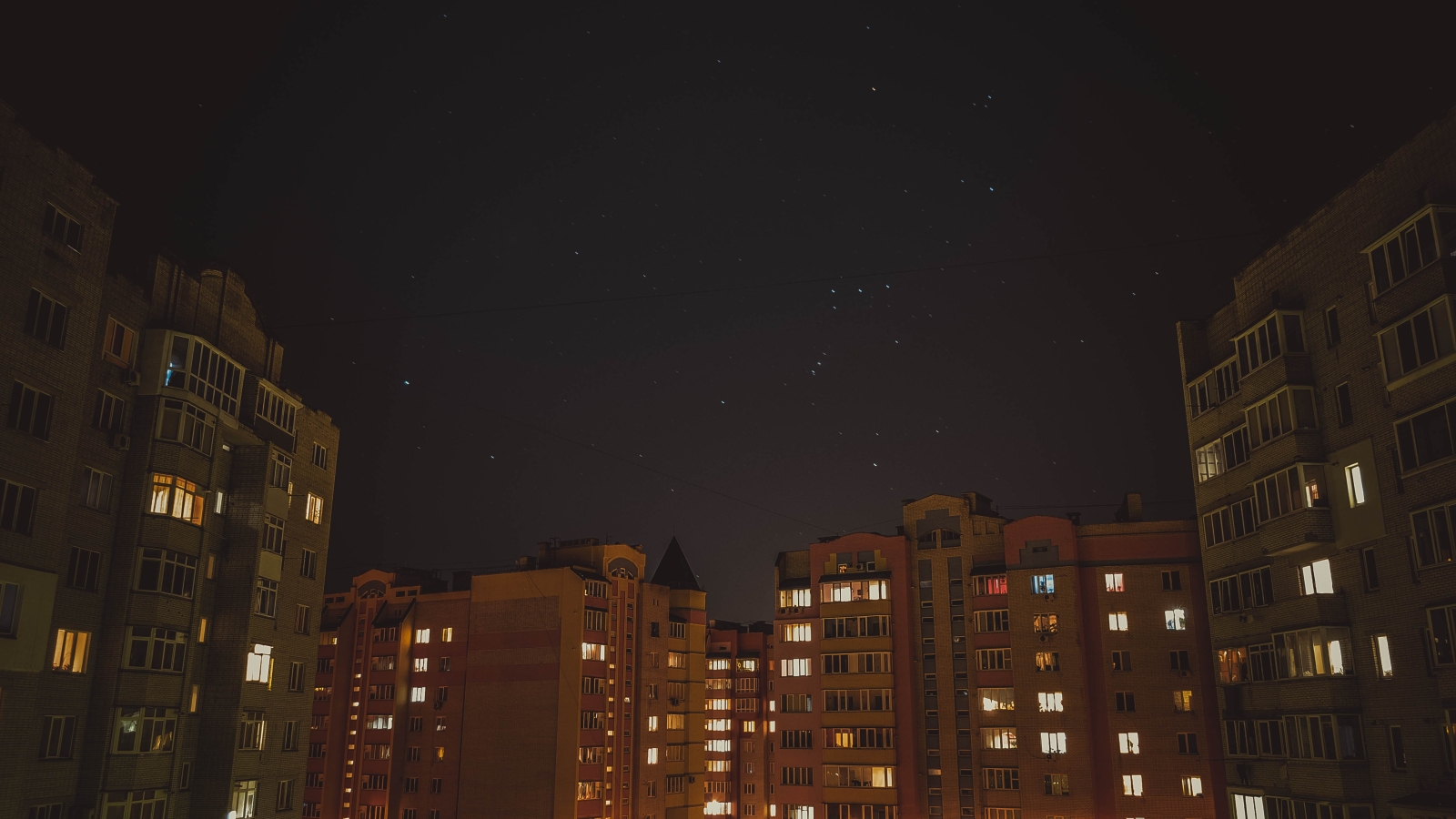 1600x900 city, night, sky 1600x900 Resolution Wallpaper, HD City 4K