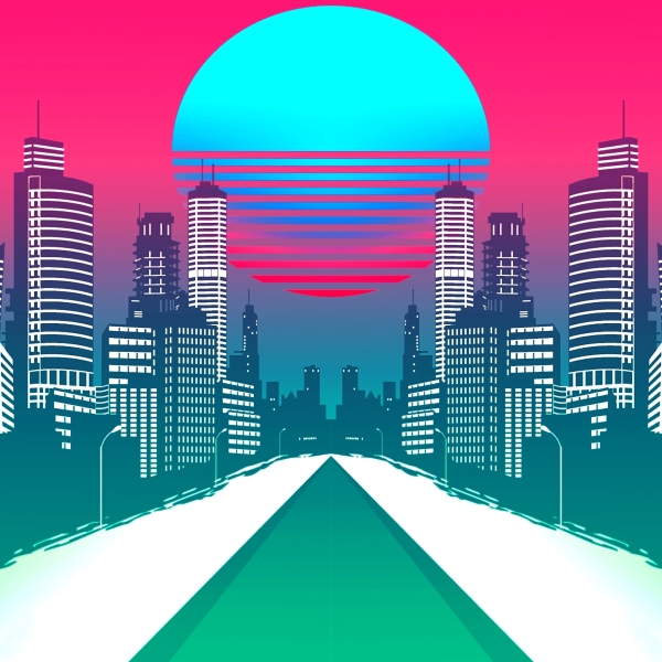 X City Retrowave Synthwave Art X Resolution Wallpaper Hot Sex Picture