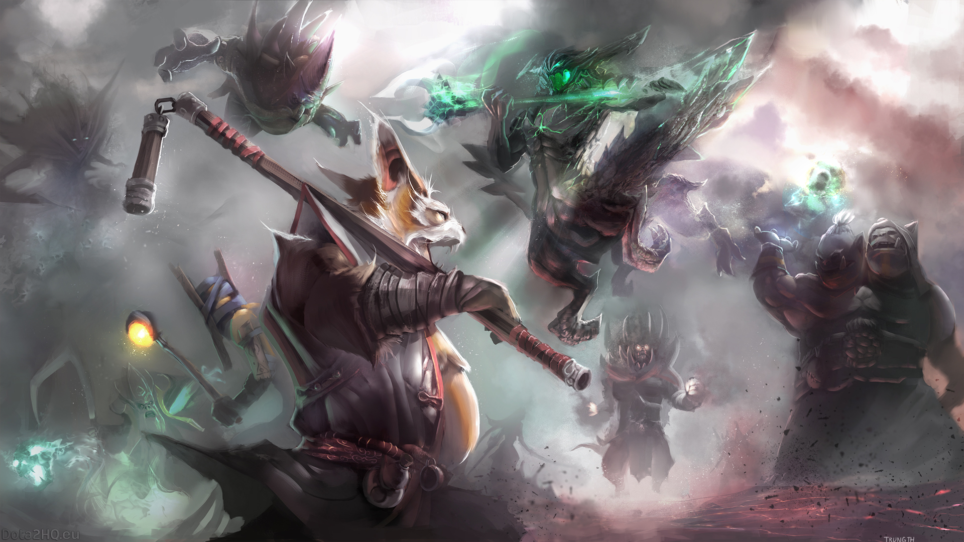 clash, dota 2, art Wallpaper, HD Games 4K Wallpapers, Images, Photos