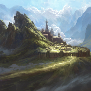 300x300 Resolution Cloud City Illustration 300x300 Resolution Wallpaper ...