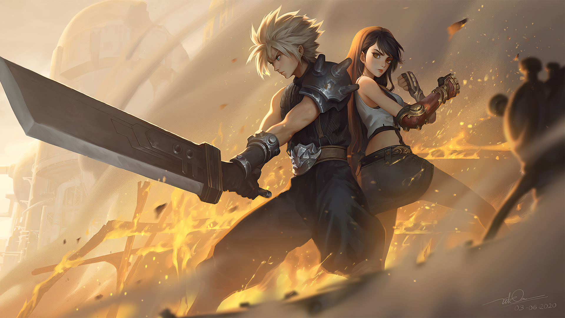 1920x1080 Cloud Strife and Tifa Lockhart 4K Final Fantasy 1080P Laptop Full HD  Wallpaper, HD Games 4K Wallpapers, Images, Photos and Background -  Wallpapers Den