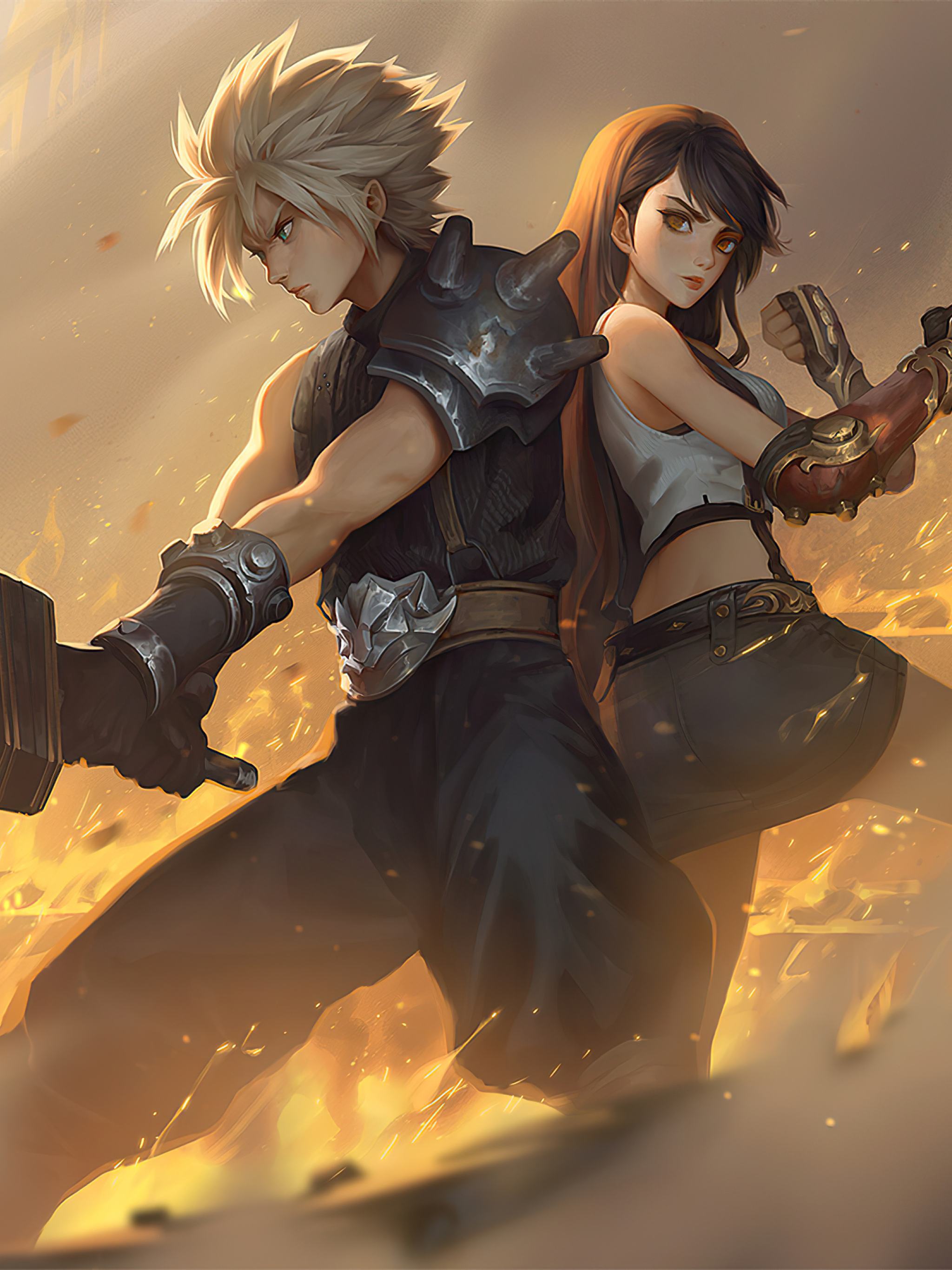 2048x2732 Cloud Strife and Tifa Lockhart 4K Final Fantasy 2048x2732  Resolution Wallpaper, HD Games 4K Wallpapers, Images, Photos and Background  - Wallpapers Den