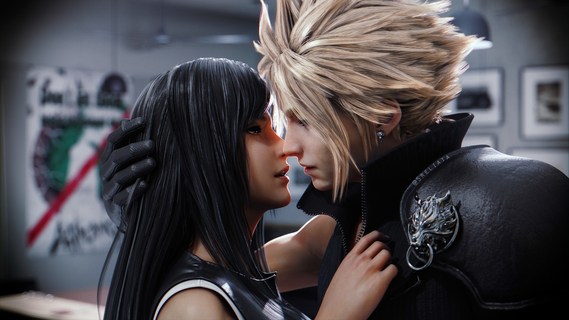 1920x1080 Cloud Strife and Tifa Lockhart 1080P Laptop Full HD Wallpaper, HD  Games 4K Wallpapers, Images, Photos and Background - Wallpapers Den