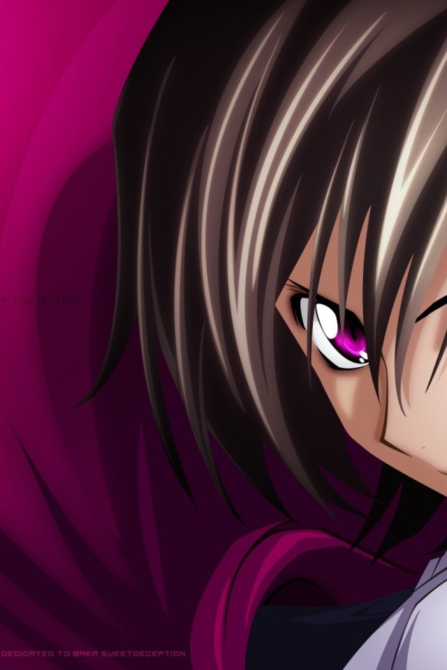 640x960 code geass, lelouch lamperouge, anime iPhone 4 ...