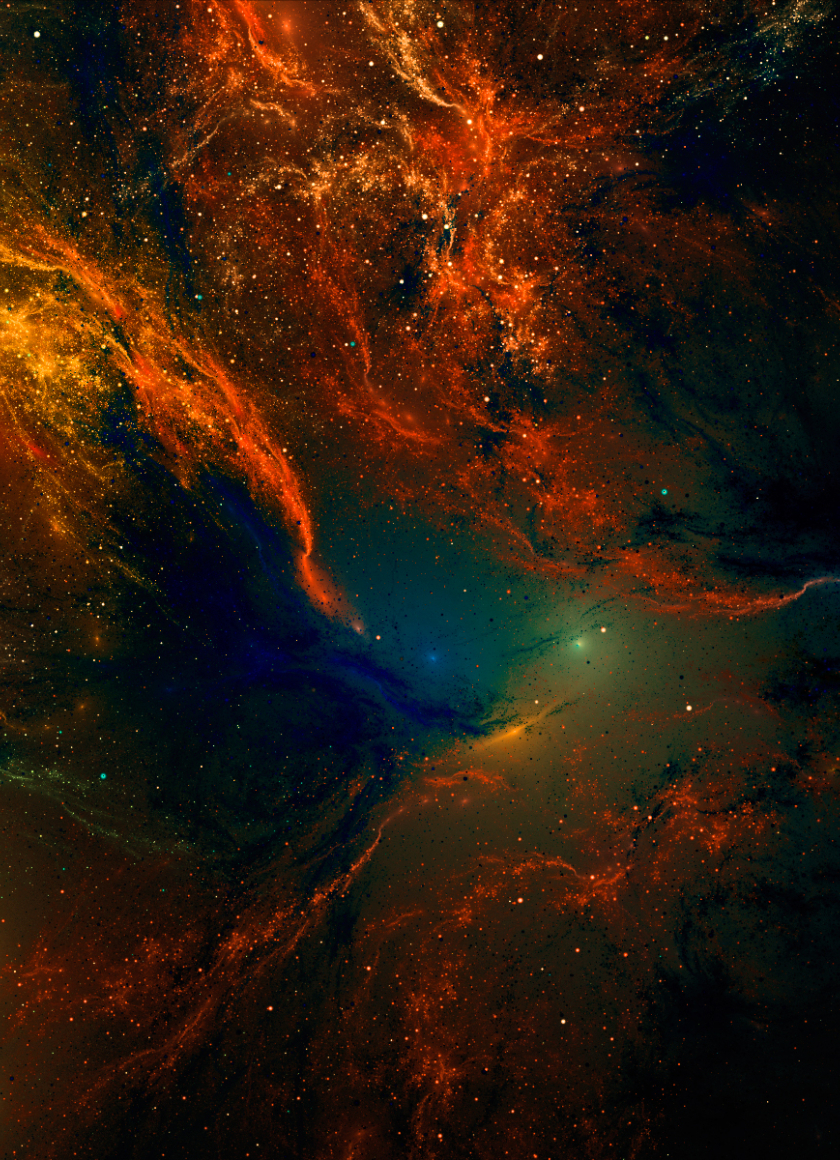 Colorful Artistic Nebula And Space Star, Full HD Wallpaper
