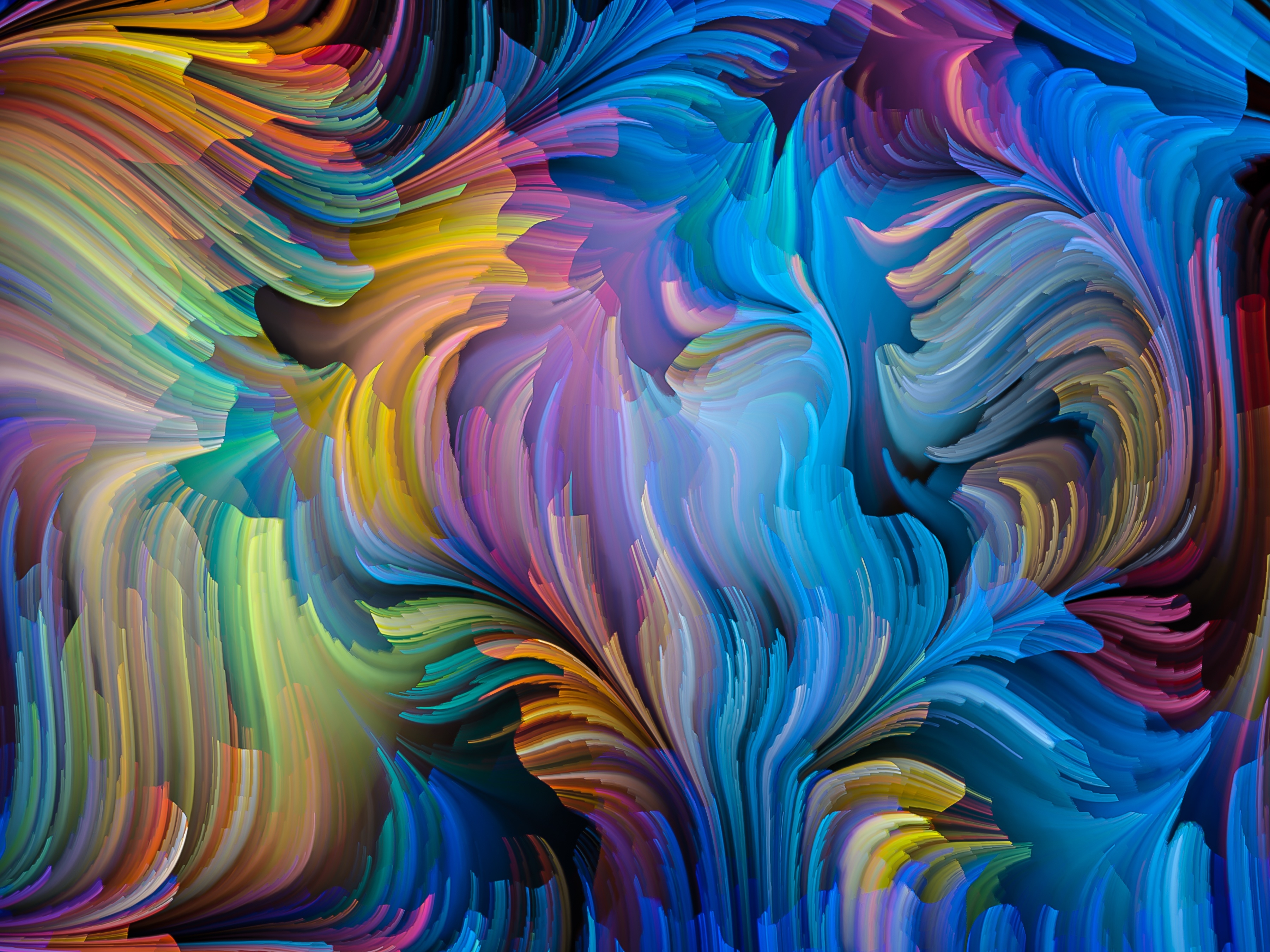 Colorful Brush Art Wallpaper, HD Artist 4K Wallpapers, Images And