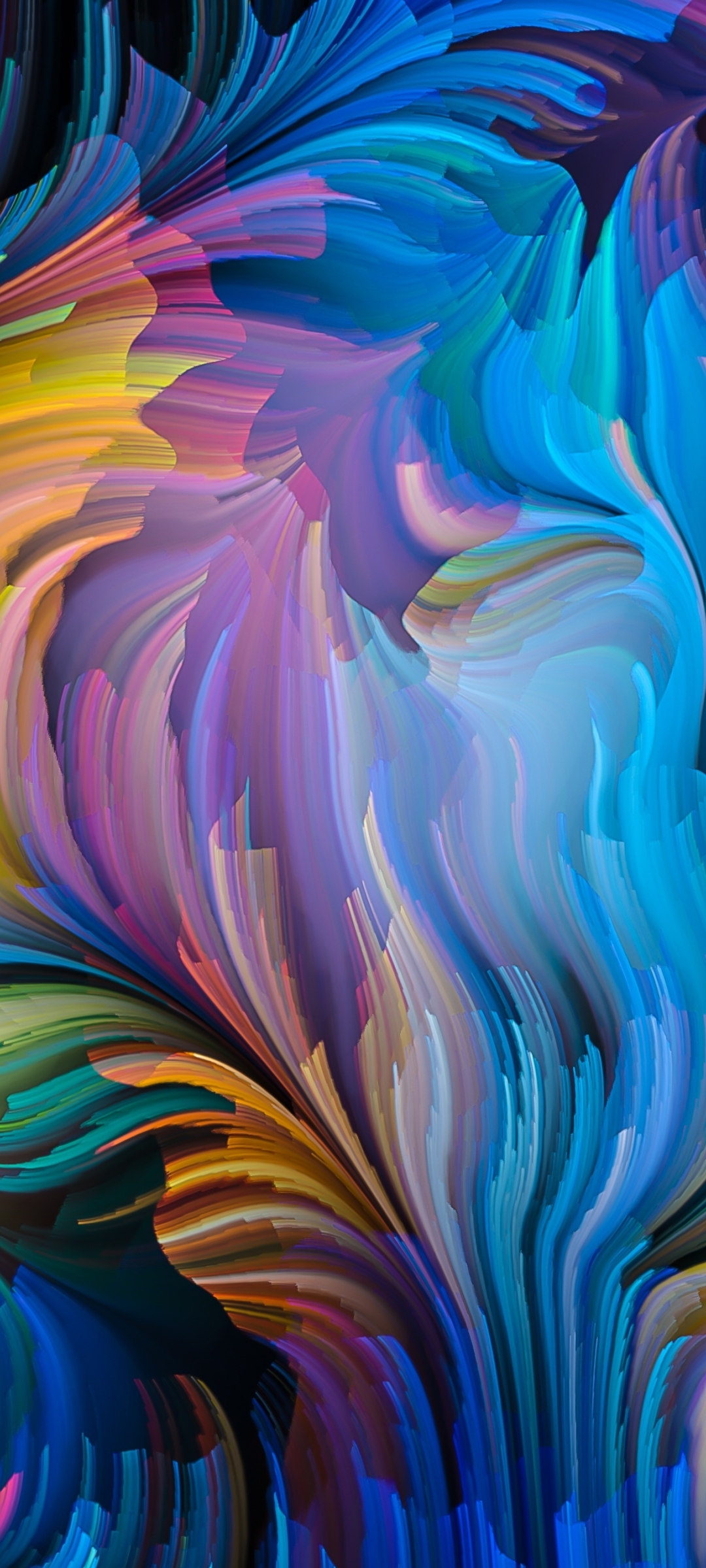 1080x2400 Resolution Colorful Brush Art 1080x2400 Resolution Wallpaper ...