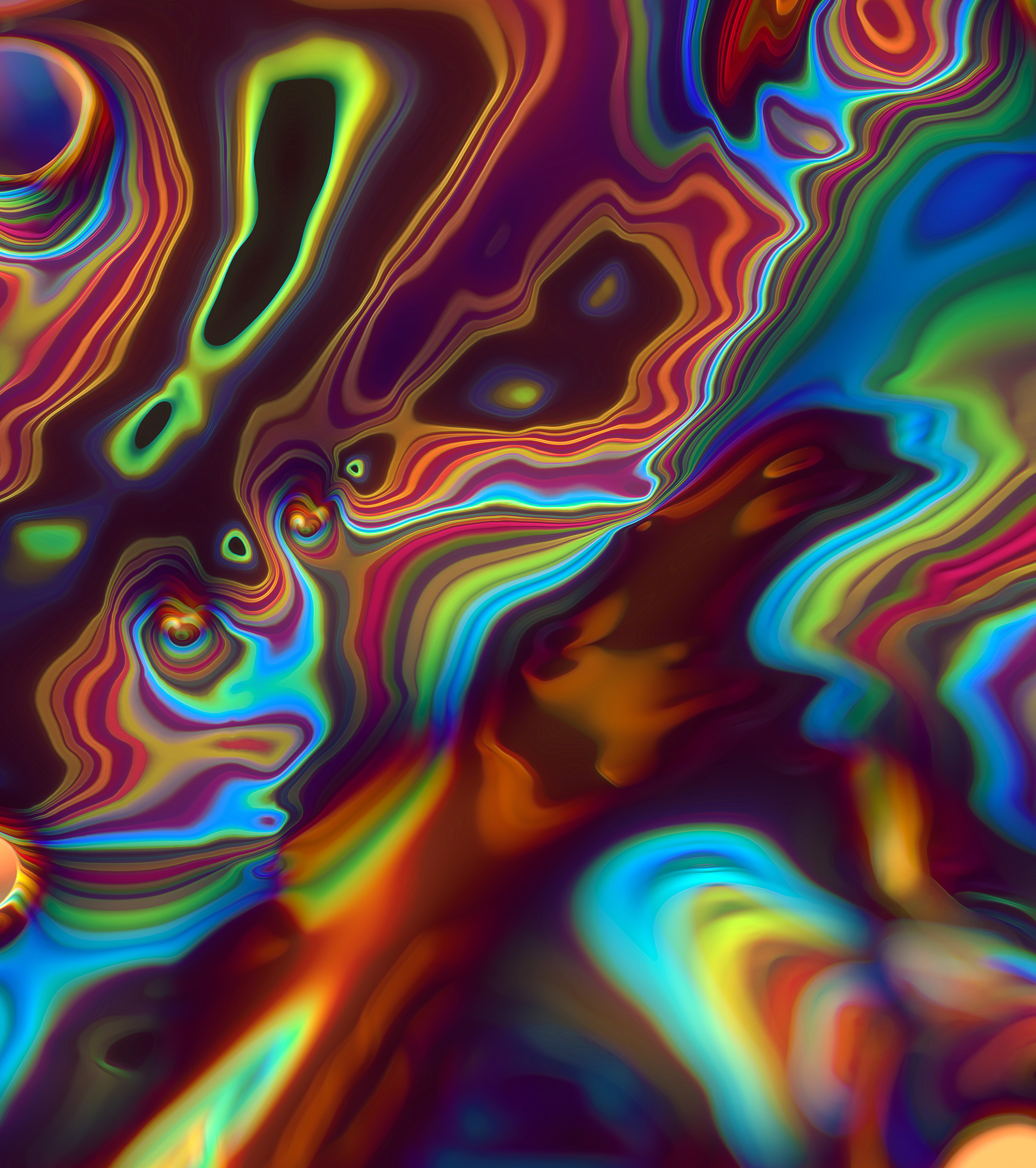 Color fluid. Обои Sony Xperia XZ Premium. Houdini Fluid Colors.