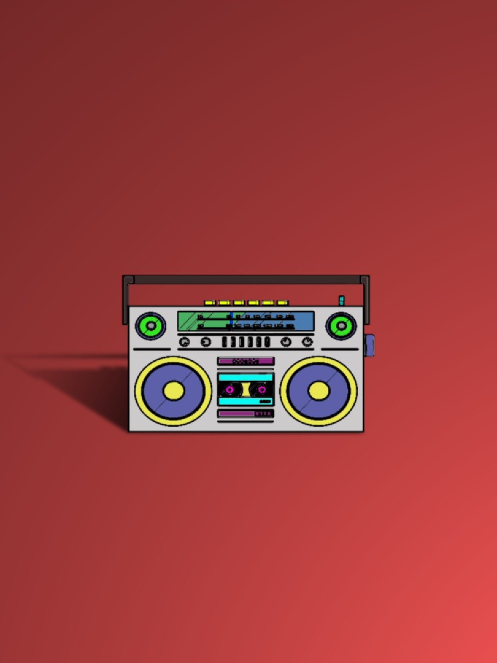 1620x2160 Resolution Colorful Minimal Boombox 1620x2160 Resolution