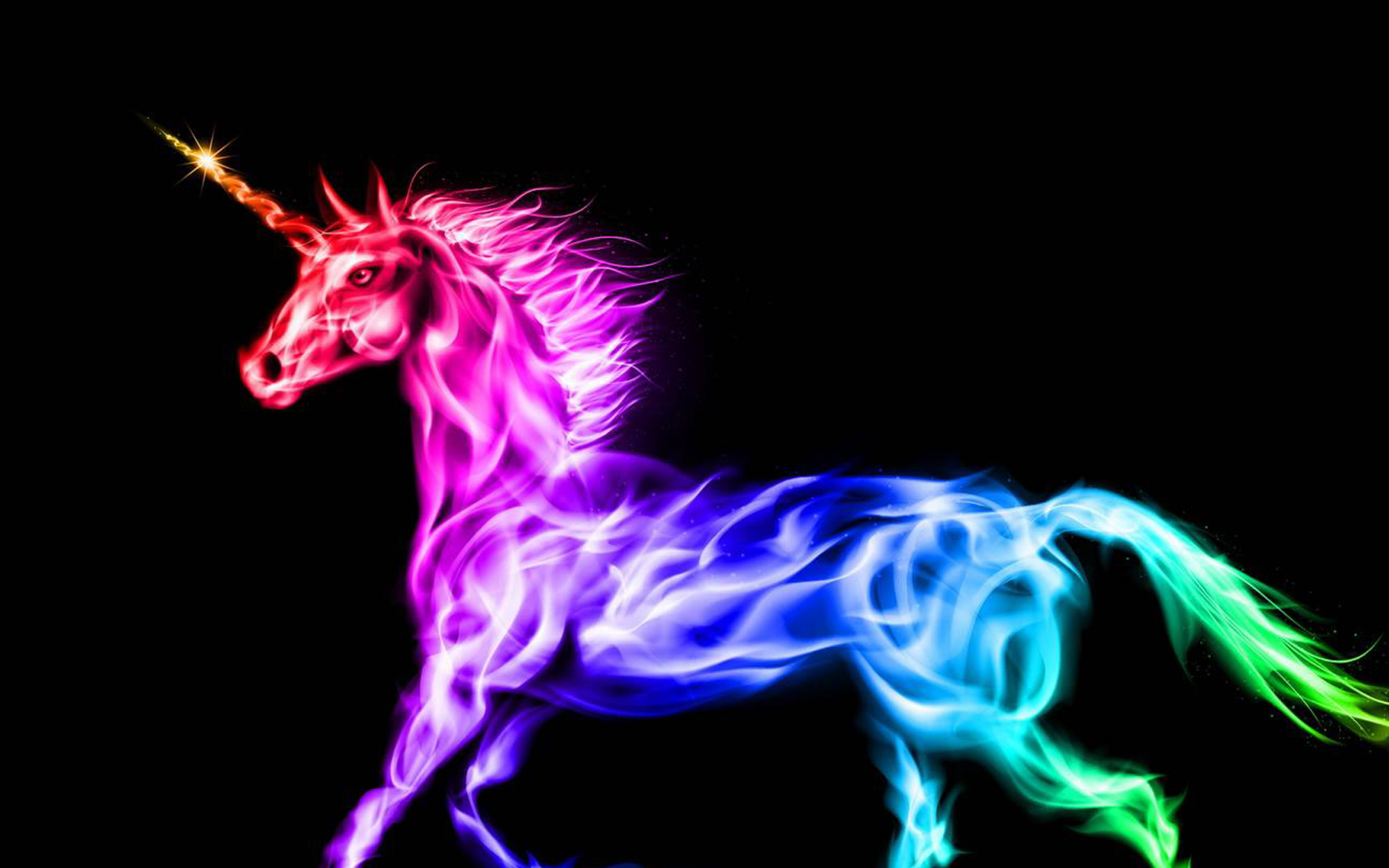 8888x5555 Colorful Neon Unicorn Horse 8888x5555 Resolution Wallpaper, HD  Artist 4K Wallpapers, Images, Photos and Background - Wallpapers Den