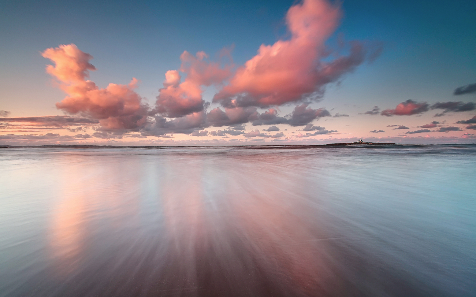 1920x1200 Resolution Colorful Sea Sky Clouds 1200p Wallpaper