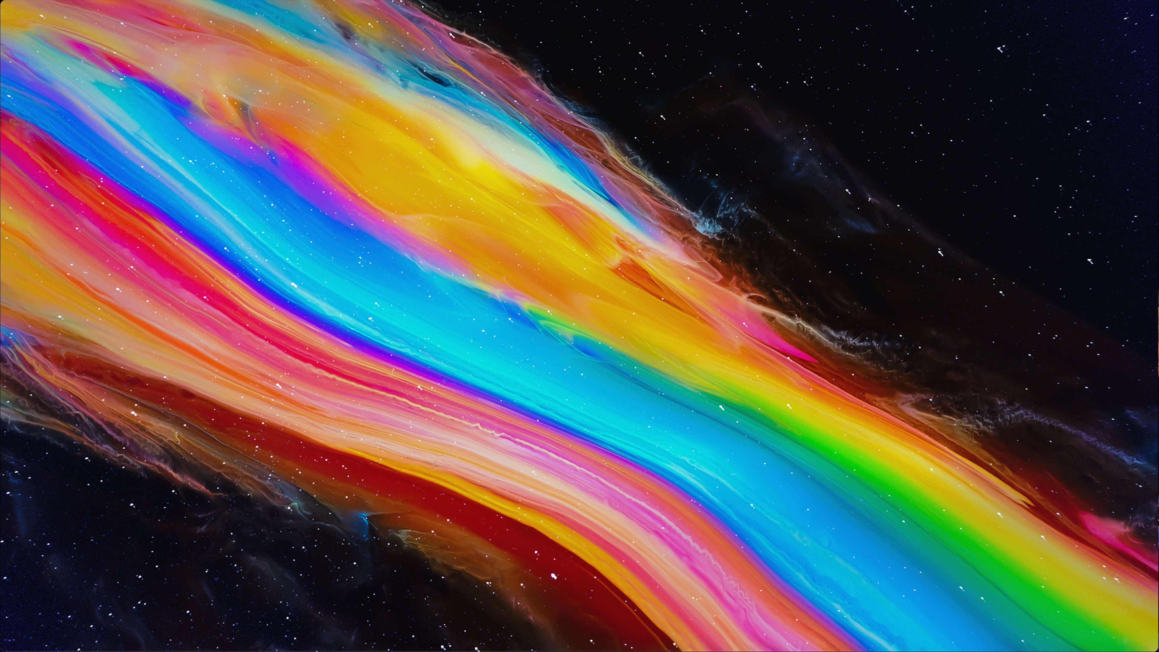 3840x2160 Colorful Space Path 4K Wallpaper, HD Abstract 4K