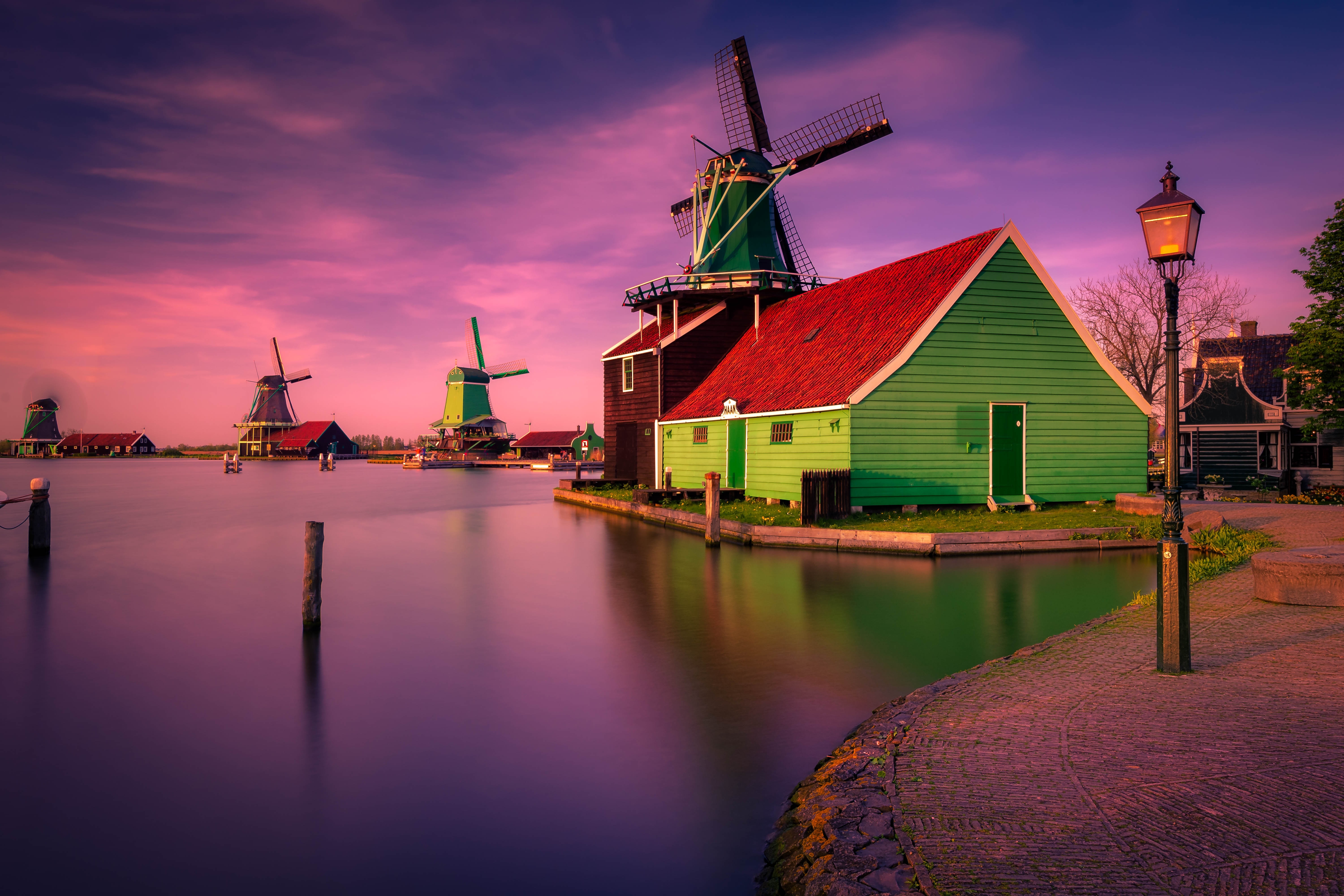  Colorful  Village  Home Netherlands Wallpaper HD City 4K 
