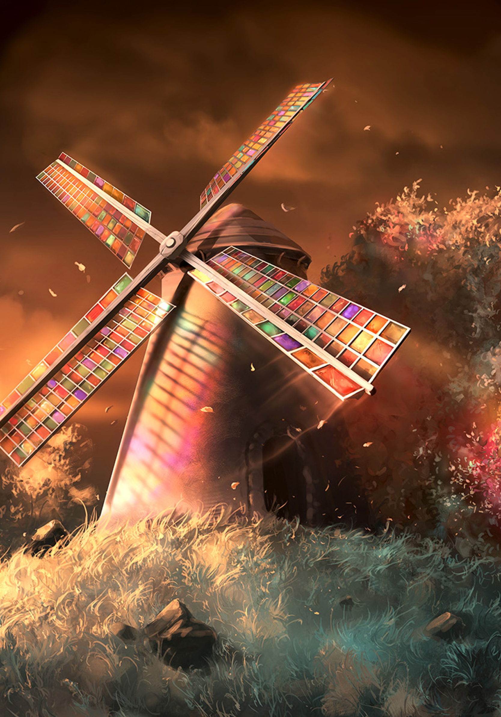 The windmill mindscapes 2024. Мельница. Ветряная мельница. Мельница арт. Красивая мельница.