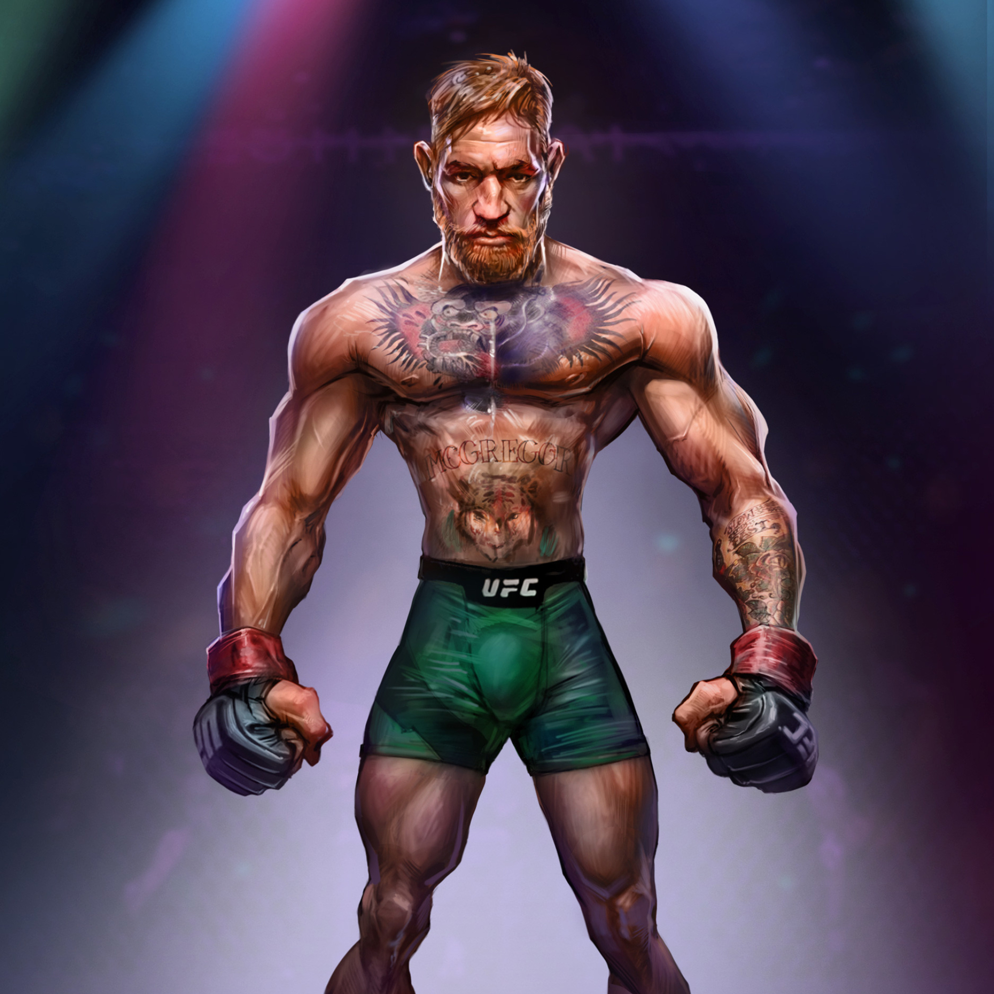 2048x2048 Conor McGregor Art Ipad Air Wallpaper, HD Sports 4K