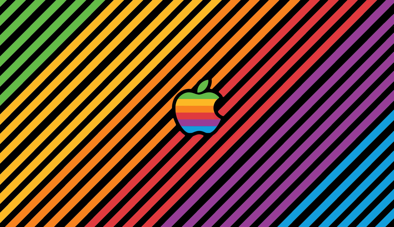 1336x768 Cool Apple Logo Gradient Line HD Laptop Wallpaper, HD Artist 4K  Wallpapers, Images, Photos and Background - Wallpapers Den
