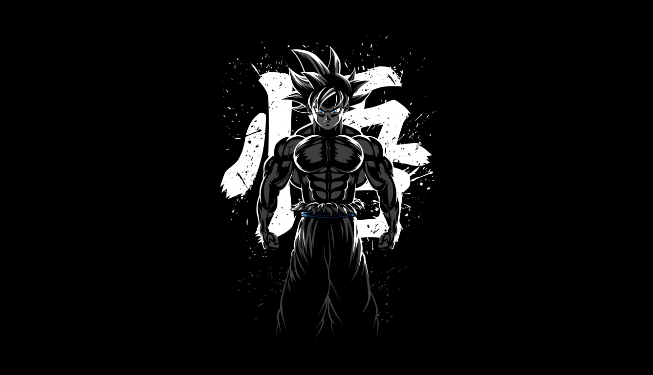 1336x768 Cool Goku Amoled Black HD Laptop Wallpaper, HD Anime 4K Wallpapers,  Images, Photos and Background - Wallpapers Den