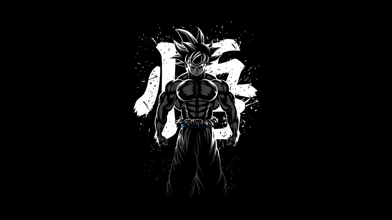 1366x768 Cool Goku Amoled Black 1366x768 Resolution Wallpaper, HD Anime 4K  Wallpapers, Images, Photos and Background - Wallpapers Den