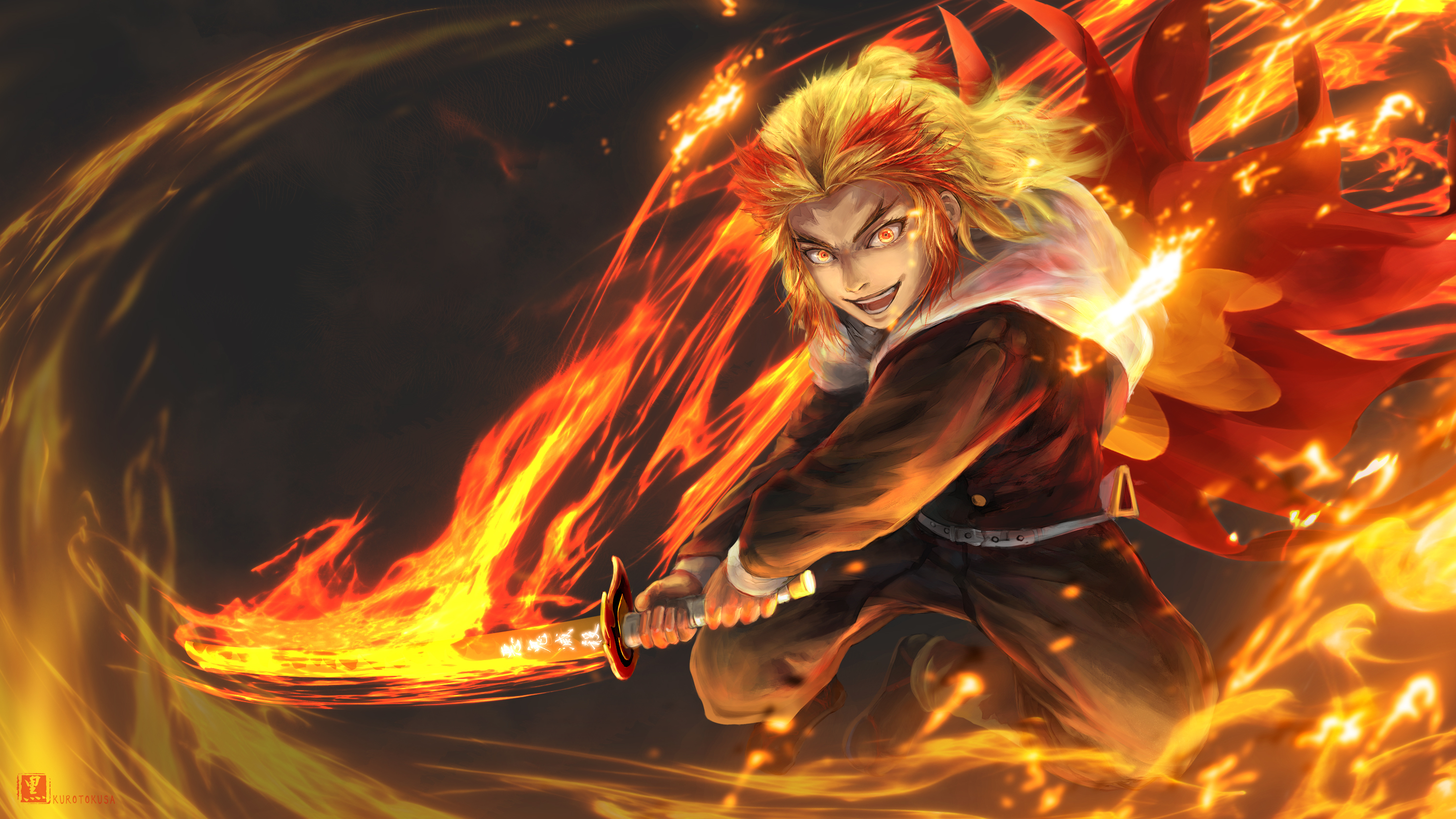 2560x1440202 Cool Kyojuro Rengoku HD Demon Slayer 2560x1440202 Resolution  Wallpaper, HD Anime 4K Wallpapers, Images, Photos and Background -  Wallpapers Den