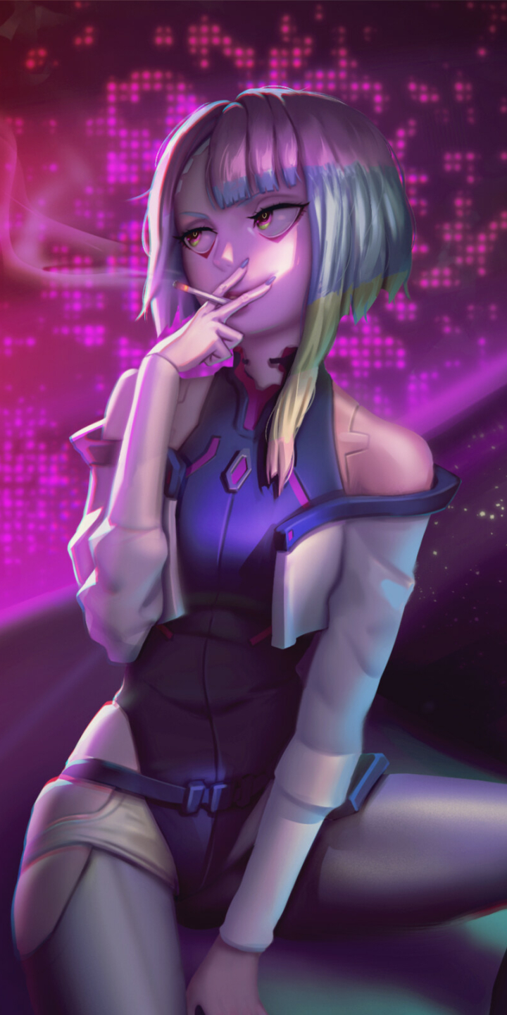 720x1440 Cool Lucy Cyberpunk Edgerunners Digital Illustration 720x1440 Resolution Wallpaper Hd