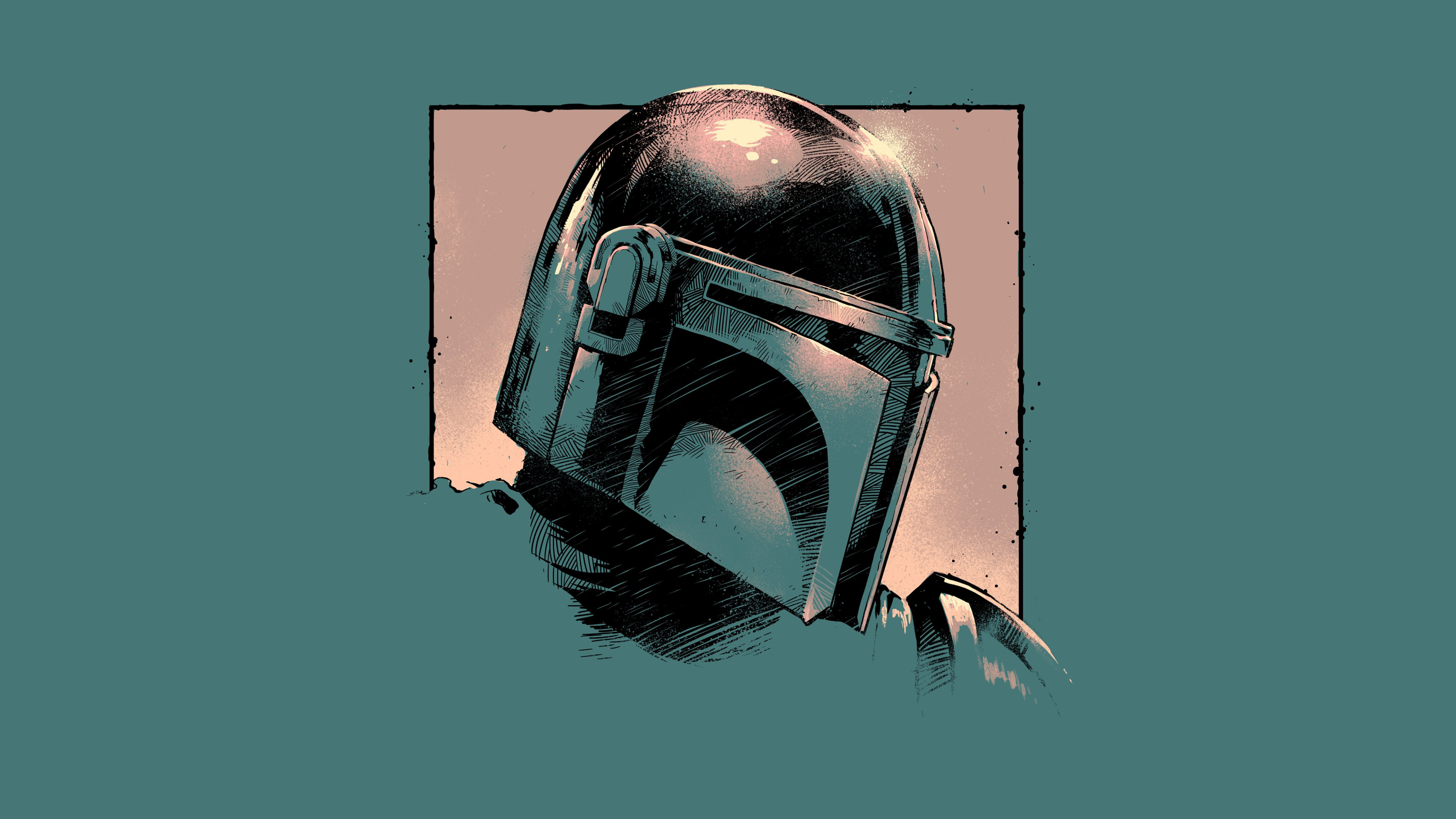 5120x2880 Cool The Mandalorian Art 5K Wallpaper, HD Minimalist 4K