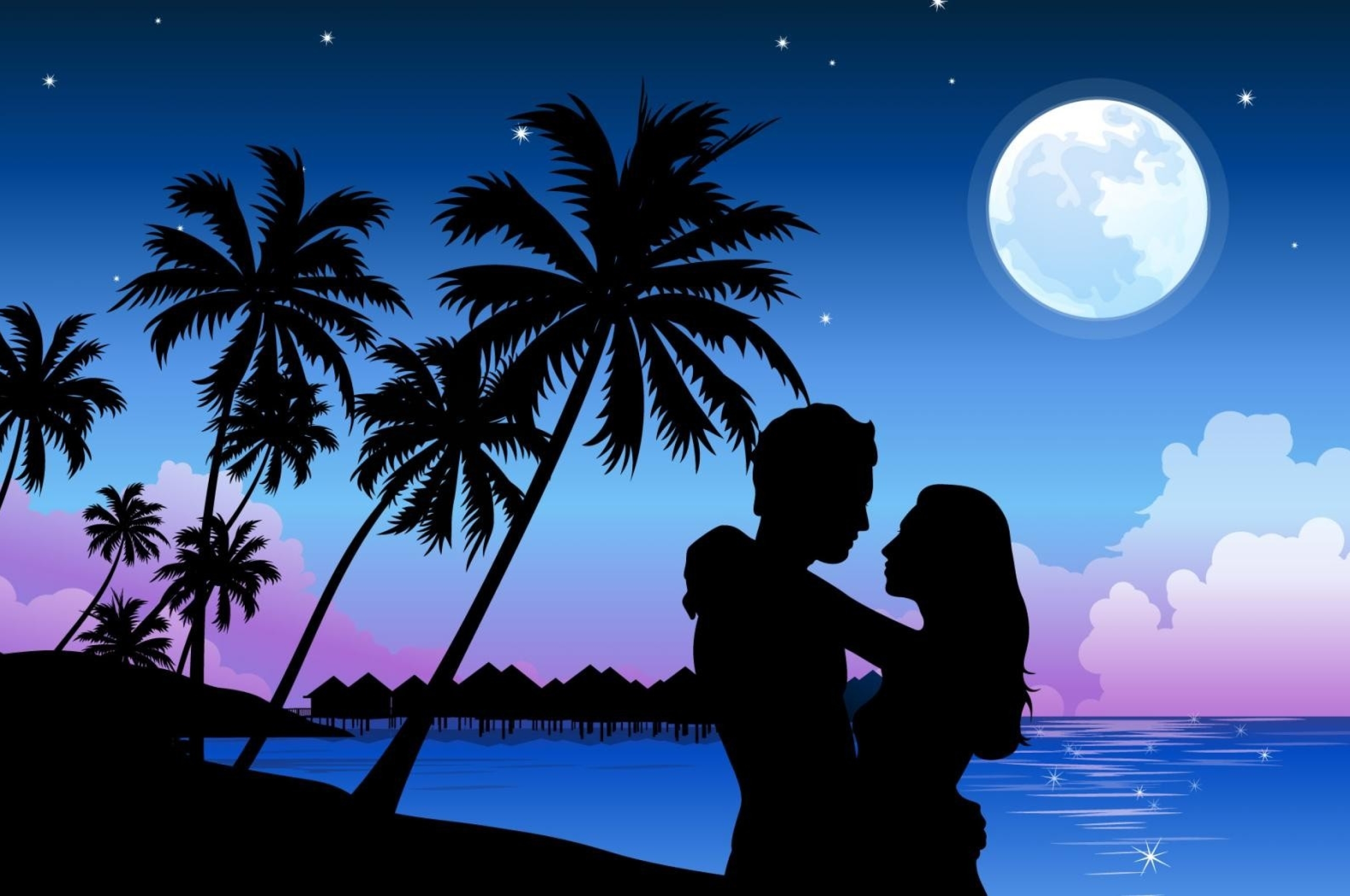 Красивая романтическая открытка. Море пальмы любовь. Романтические рисунки. Красивые романтические рисунки. Романтические обои.