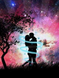 240x320 Couple Near Tree With Glittering Background Android Mobile, Nokia  230, Nokia 215, Samsung Xcover 550, LG G350 Wallpaper, HD Other 4K  Wallpapers, Images, Photos and Background - Wallpapers Den