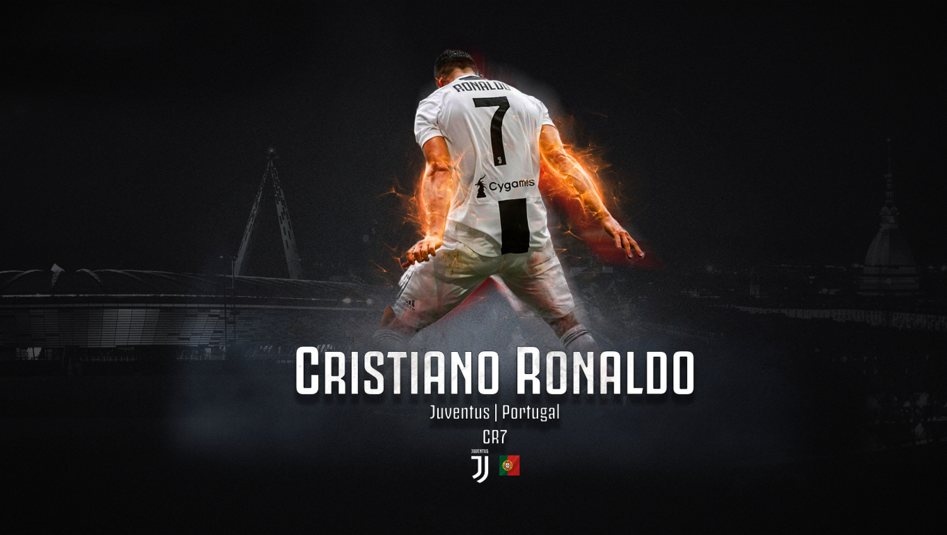 1360x768 Cristiano Ronaldo Fire Art Desktop Laptop HD Wallpaper, HD Sports  4K Wallpapers, Images, Photos and Background - Wallpapers Den