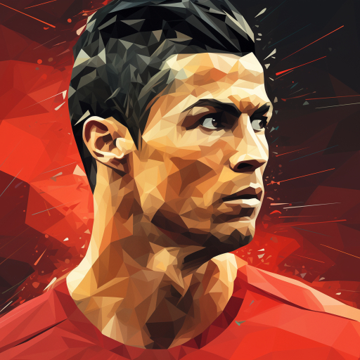 512x512 Resolution Cristiano Ronaldo in Barcelona Paint Art 512x512 ...