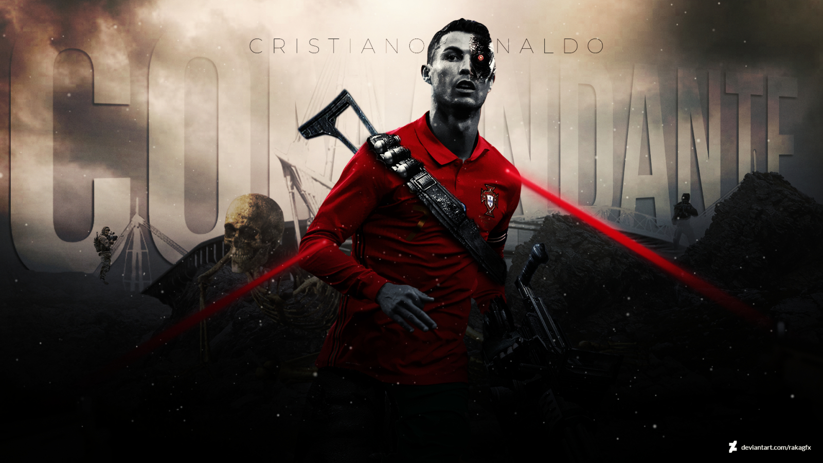 1600x900 Cristiano Ronaldo x Terminator 1600x900 Resolution Wallpaper, HD  Sports 4K Wallpapers, Images, Photos and Background - Wallpapers Den