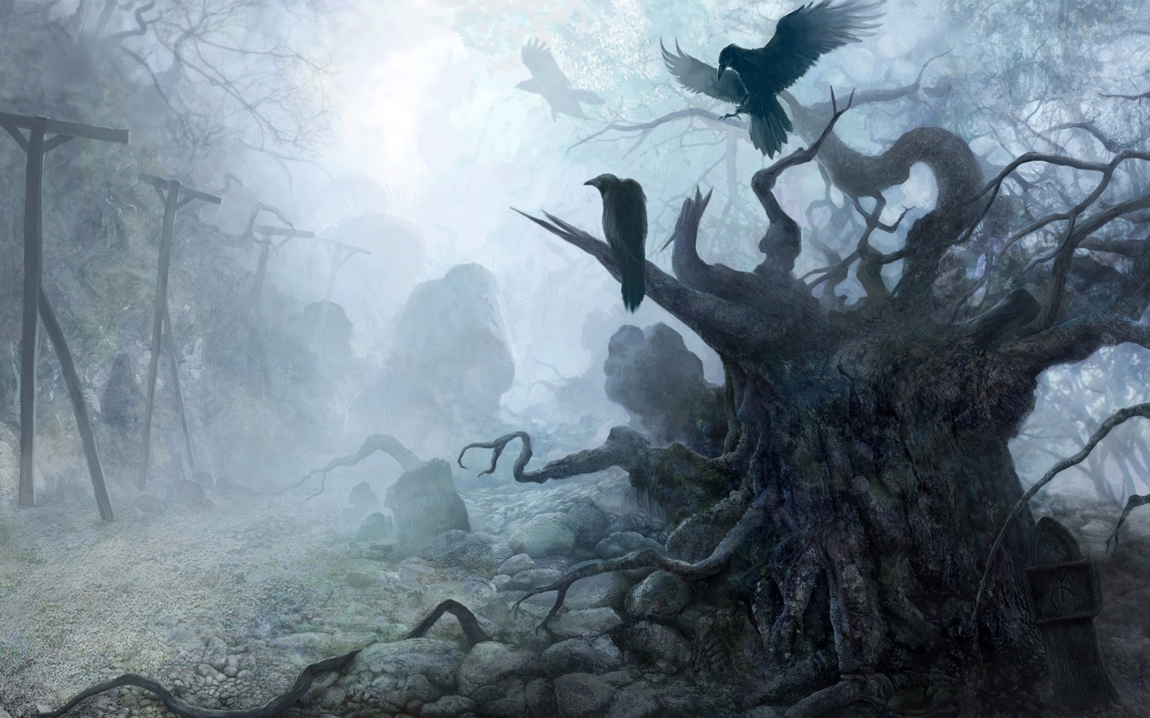 Болота вороны. Ведьмин лес Девон Англия. Ведьмак могила арт. Оден Скотт "стая Воронов". Сонная Лощина дерево мертвых.