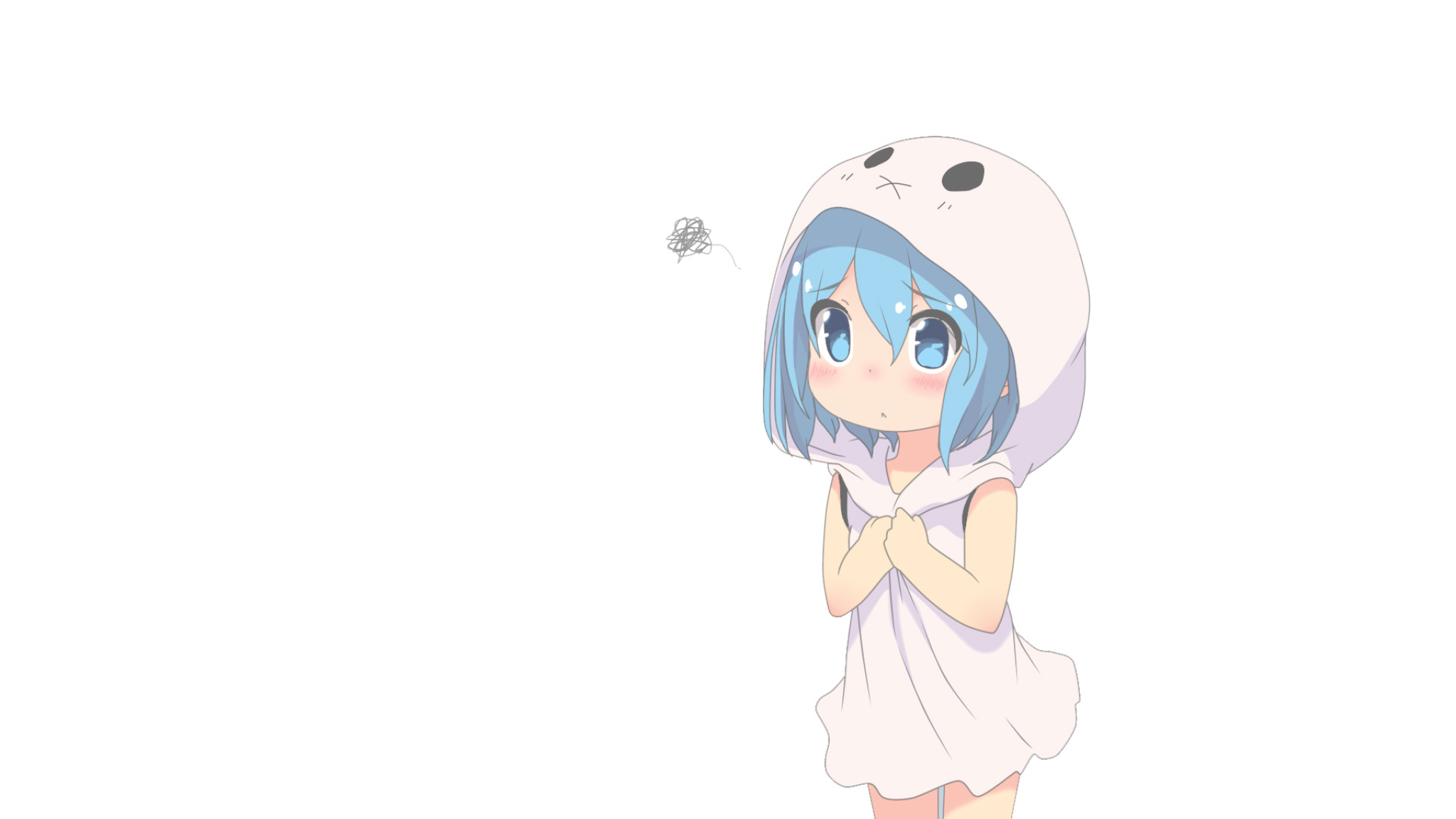 Cute Anime Little Girl, Full HD Wallpaper