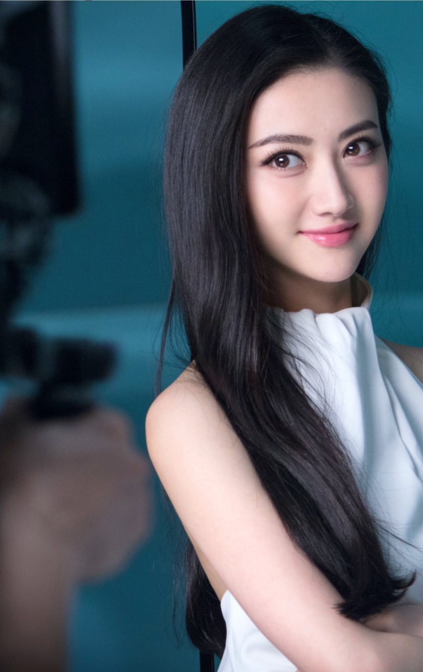 Cute Jing Tian In White Dress, HD 4K Wallpaper