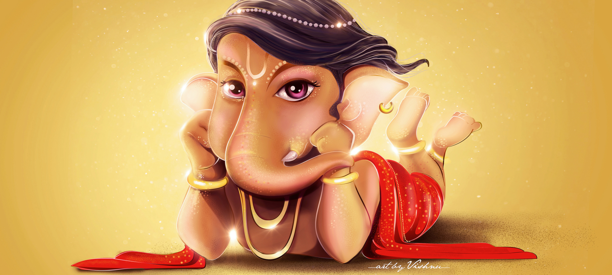 2400x1080 Cute Lord Ganesha 2400x1080 Resolution Wallpaper, HD Other 4K  Wallpapers, Images, Photos and Background - Wallpapers Den
