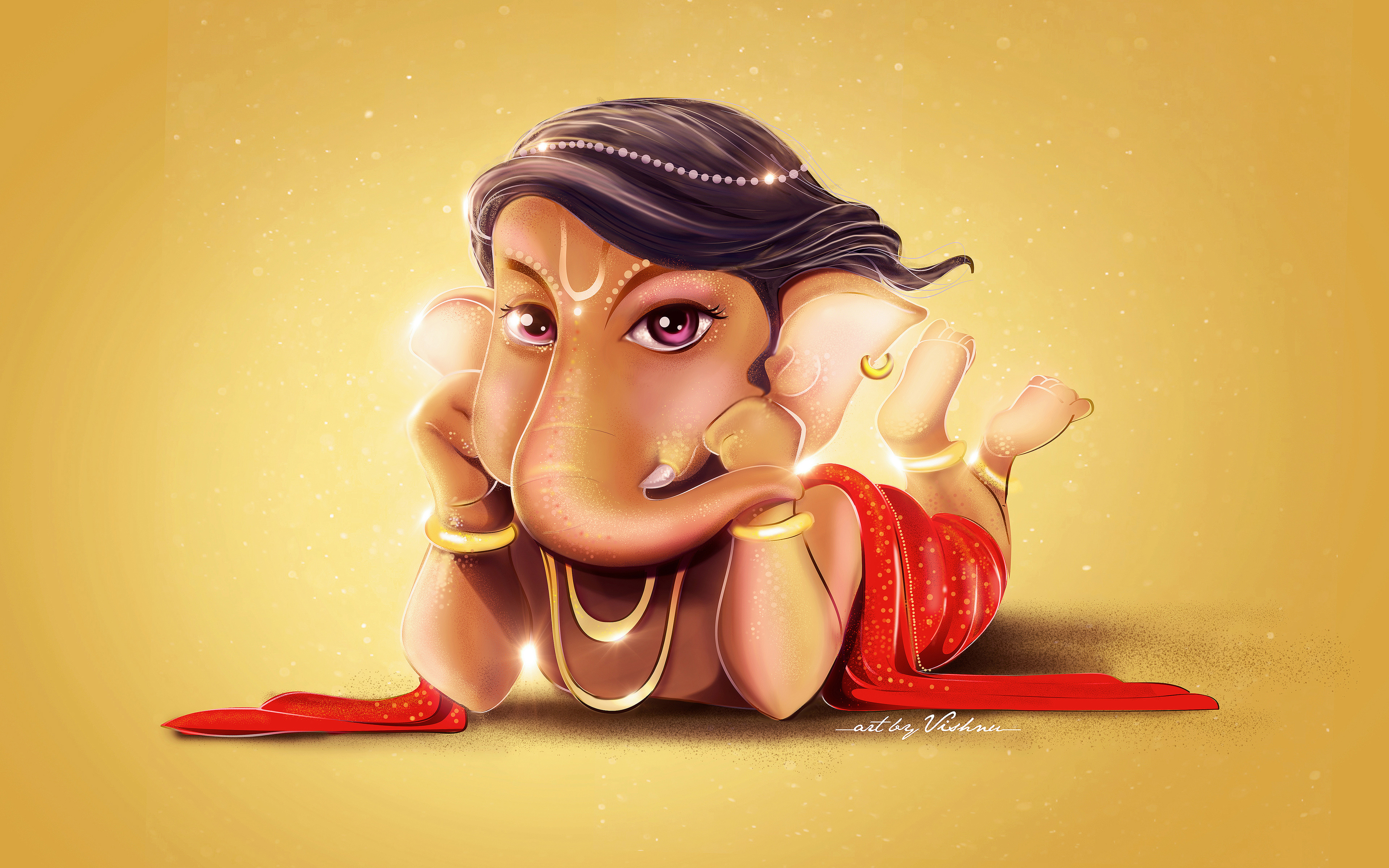 Cute Lord Ganesha Wallpaper, HD Other 4K Wallpapers ...