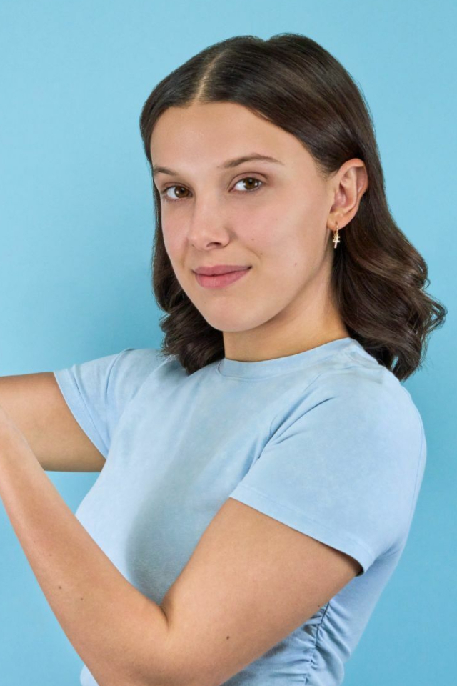640x960 Resolution Cute Millie Bobby Brown Ad Shoot 2021 Iphone 4
