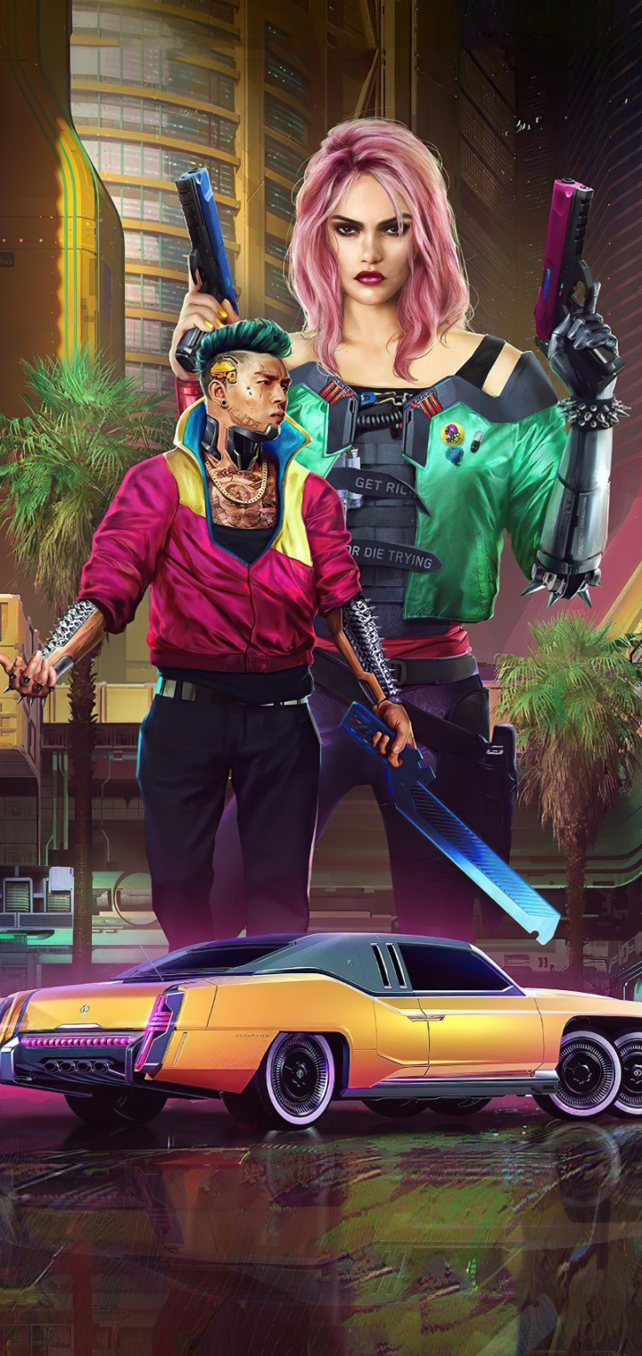 720x1520 Cyberpunk 2077 4k 2020 All Posters 5K 720x1520 Resolution