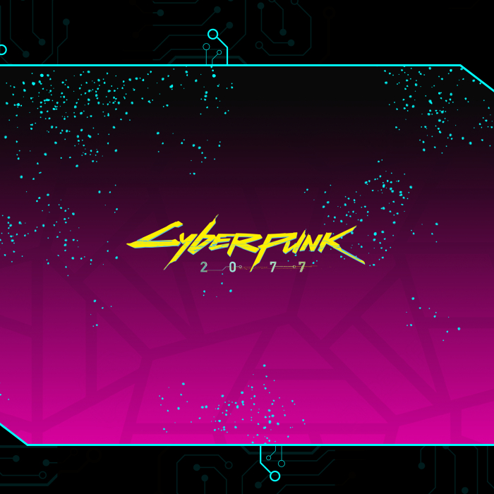 700x700 Cyberpunk 2077 Background Logo 700x700 Resolution Wallpaper, HD