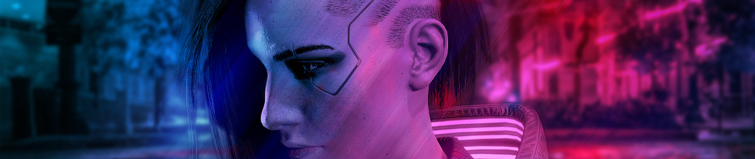 1080x228 Cyberpunk 2077 Character Neon Lights 1080x228 Resolution