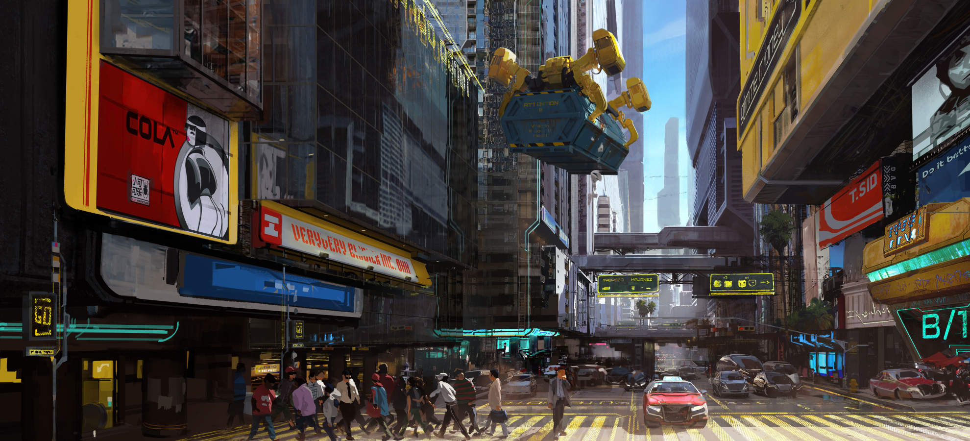 1980x900 Resolution Cyberpunk 2077 City Concept Art 1980x900 Resolution ...