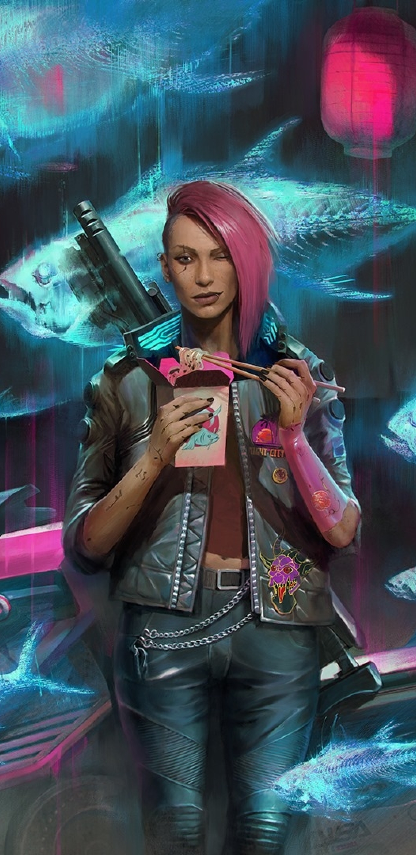 Cyberpunk Girl wallpaper by Khaled_Noor - Download on ZEDGE™