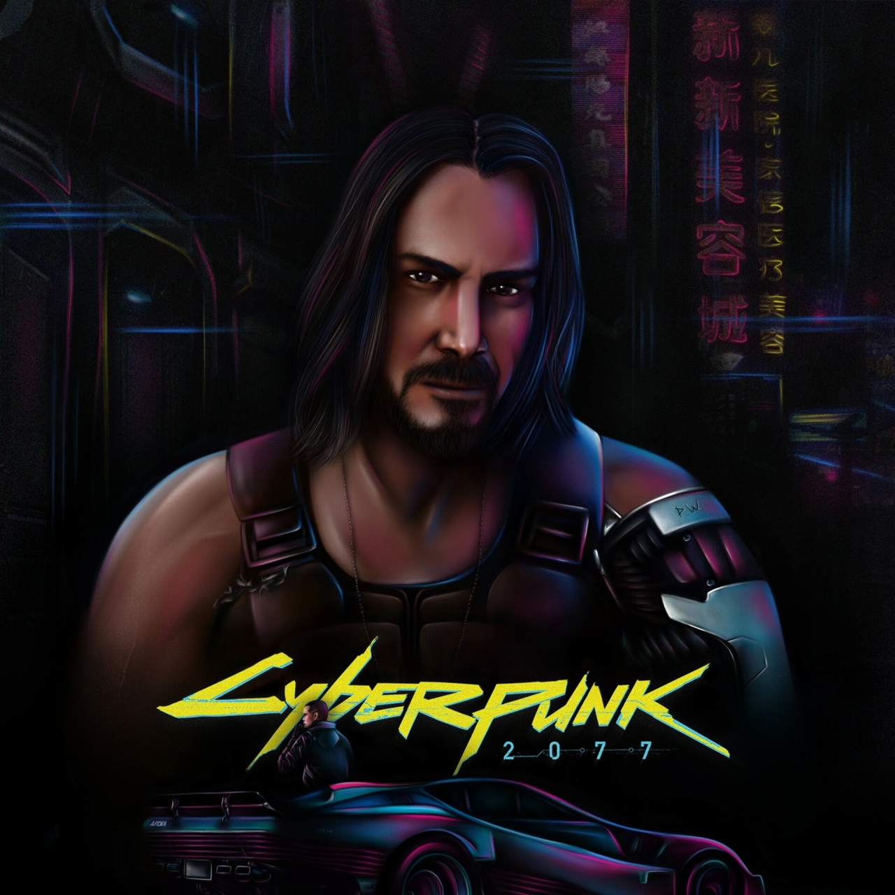 1280x1280 Cyberpunk 2077 Fan Art 1280x1280 Resolution Wallpaper, HD