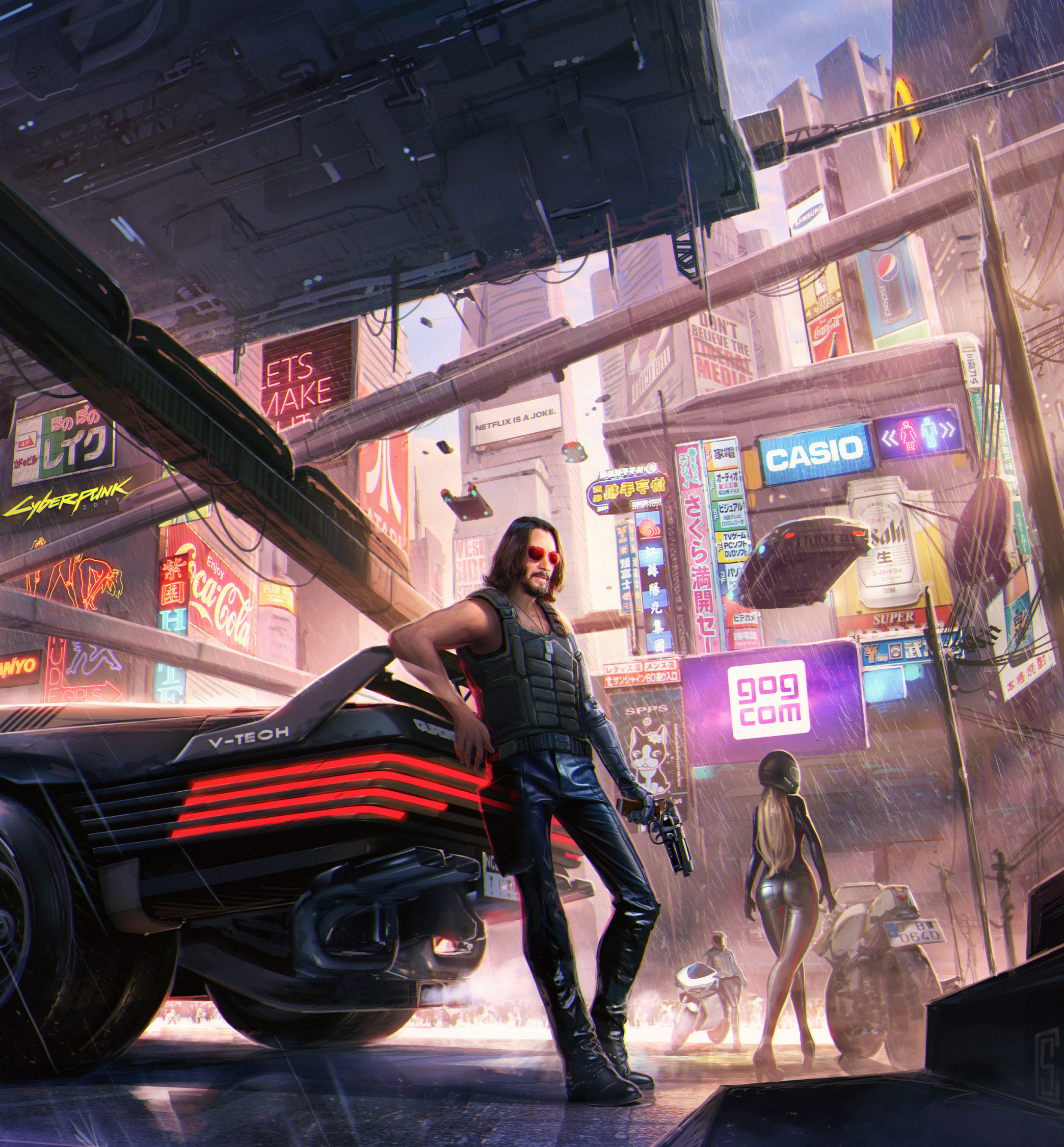 Музыка из игры 2077. Киберпанк Джонни Сильверхенда. Найт Сити Cyberpunk Джони 2077. CD Projekt Red киберпанк 2077.