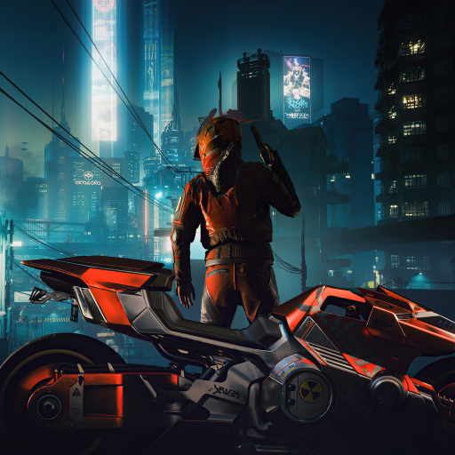 512x512 Cyberpunk 2077 Motorcycle Boogeyman 512x512 Resolution Wallpaper Hd Games 4k Wallpapers 0782