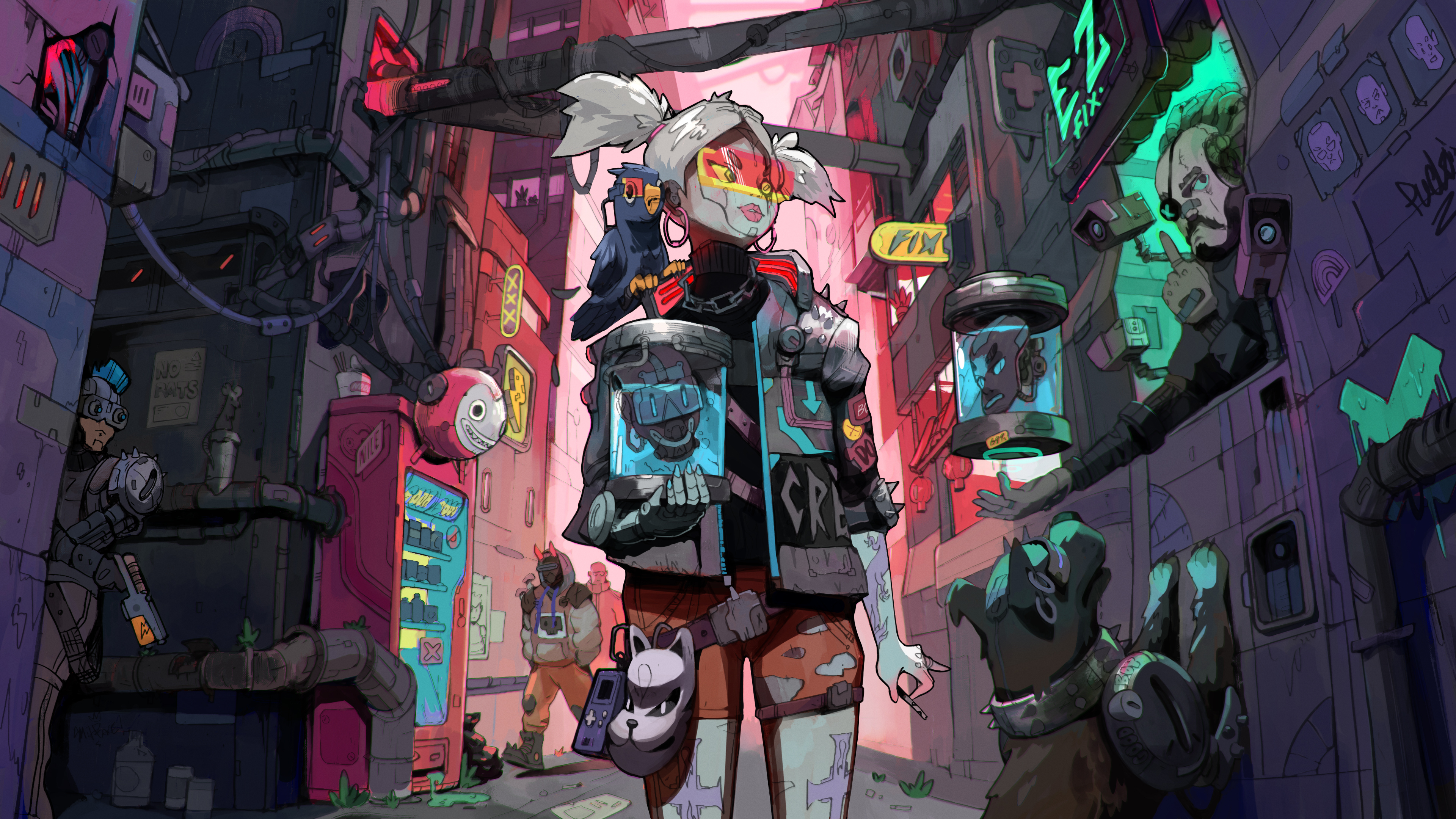 Cyberpunk 2077 Night City Illustration Wallpaper, HD Games 4K