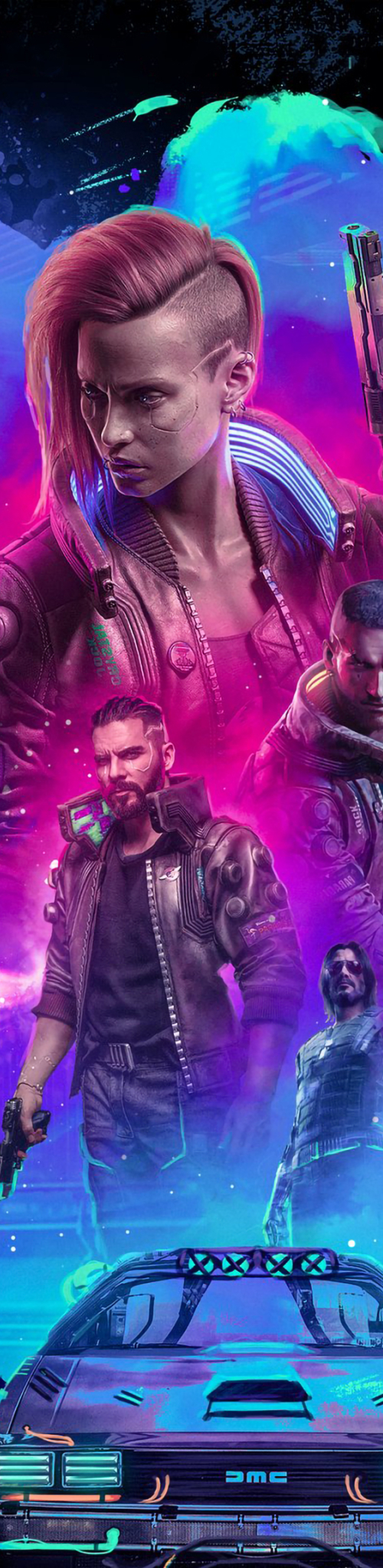 500x2048 Resolution Cyberpunk 2077 Official Poster 500x2048 Resolution ...