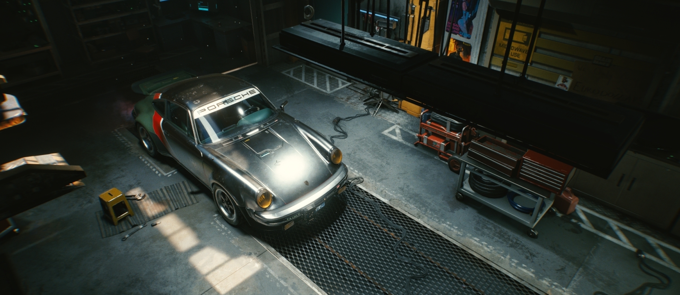 2300x1000 Cyberpunk 2077 Porsche 911 2300x1000 Resolution Wallpaper, HD