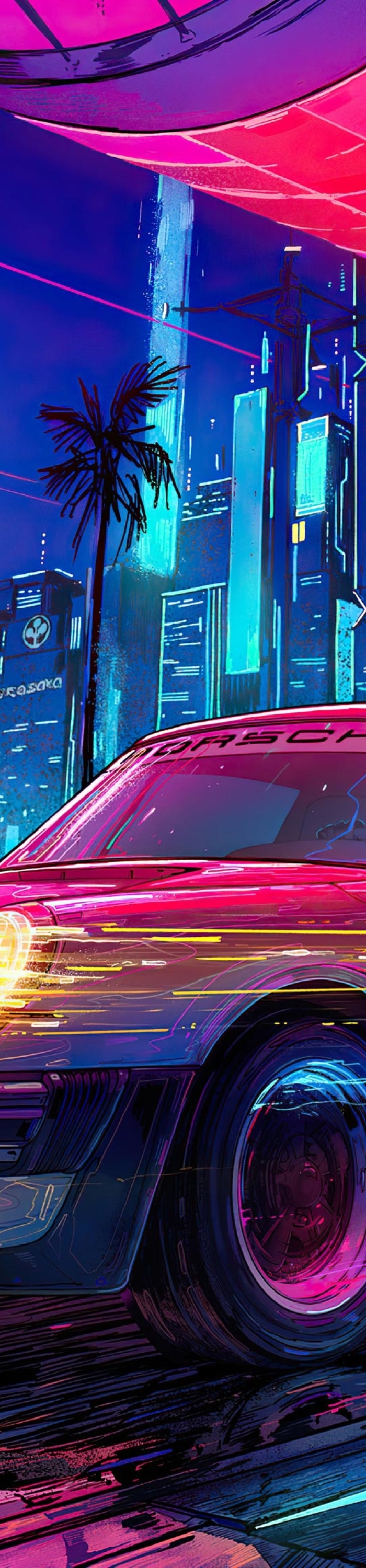 700x3000 Cyberpunk 2077 Porsche Cool 700x3000 Resolution Wallpaper, HD